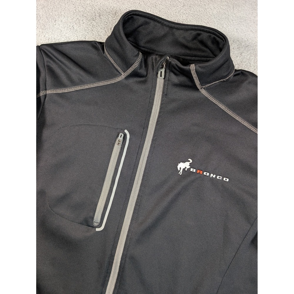 North End Ford Bronco Performance Jacket Mens Large Black Full Zip Softshell